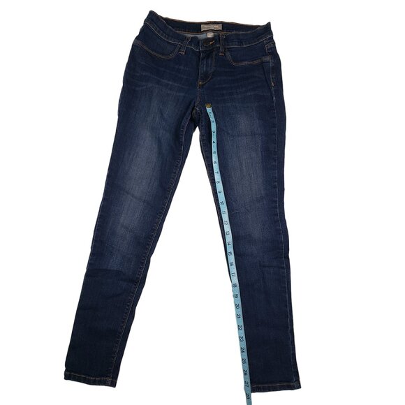Banana Republic Dark Wash Blue Jeans Size 28/6 Skinny Leg Low Rise Stretch Y2K - Picture 16 of 16